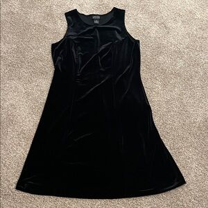 New York & Company Black Velvet Mini Dress